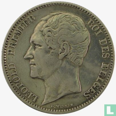 Belgique 2½ francs 1849 (grosse tête) - Image 2