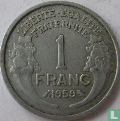 Frankrijk 1 franc 1959 - Afbeelding 1