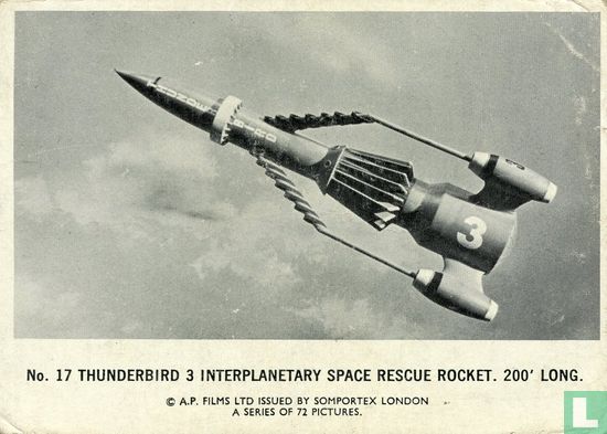 Thunderbird 3 interplanetary space rescue rocket. 200' long. - Afbeelding 1