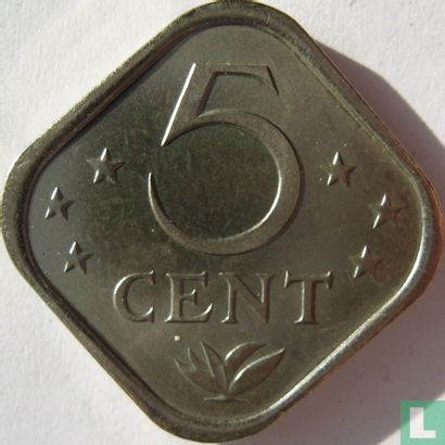 Netherlands Antilles 5 cent 1985 - Image 2