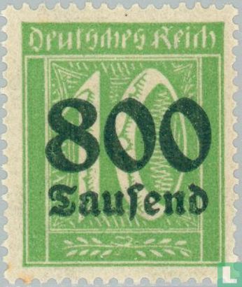 Figure in rectangle with overprint - Image 1