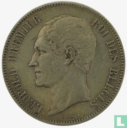 Belgique 5 francs 1858 - Image 2