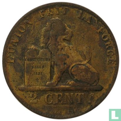 België 2 centimes 1869 - Afbeelding 2