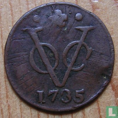 VOC 1 duit 1735 (Holland) - Afbeelding 1