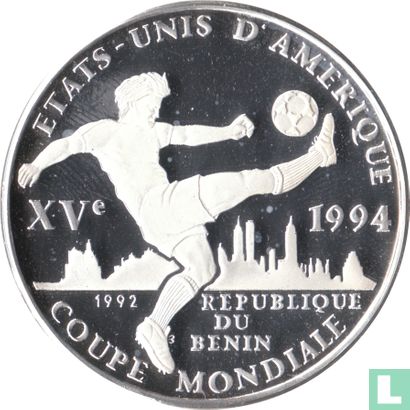 Benin 1000 francs 1992 (PROOF) "1994 Football World Cup in United States" - Image 1