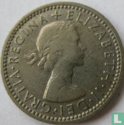 Royaume-Uni 6 pence 1957 - Image 2