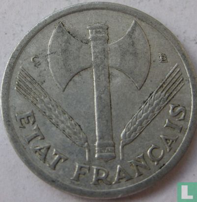 Frankrijk 1 franc 1944 (C) - Afbeelding 2