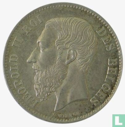 Belgium 50 centimes 1867 - Image 2