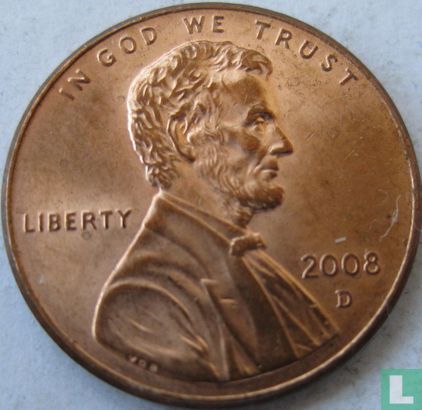 United States 1 cent 2008 (D) - Image 1