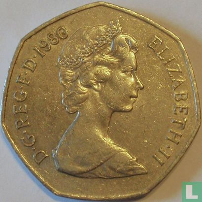 United Kingdom 50 new pence 1980 - Image 1