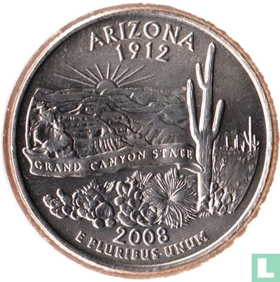 États-Unis ¼ dollar 2008 (P) "Arizona" - Image 1