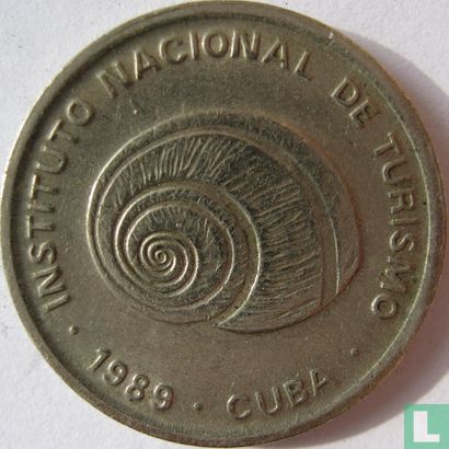 Cuba 5 convertible centavos 1989 (INTUR - copper-nickel) - Image 1