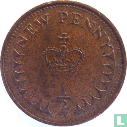 Verenigd Koninkrijk ½ new penny 1971 - Afbeelding 2