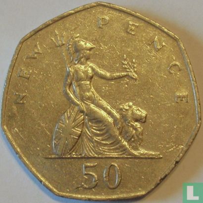United Kingdom 50 new pence 1980 - Image 2