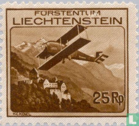 Flugzeuge über Liechtenstein