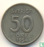 Schweden 50 Öre 1954 - Bild 1