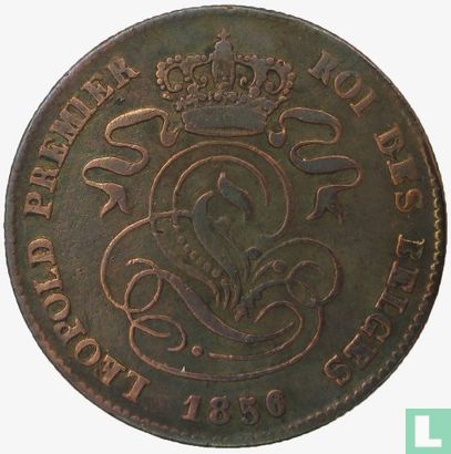 België 2 centimes 1856 - Afbeelding 1