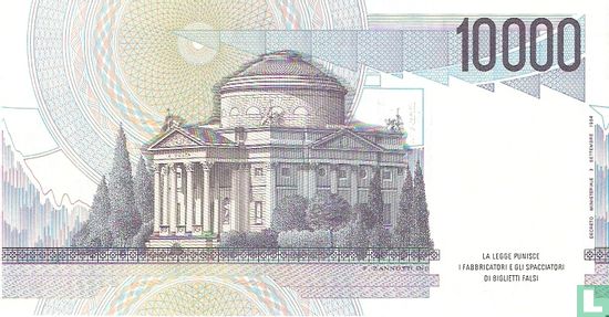Italië 10.000 Lire (Fazio & Amici) - Afbeelding 2