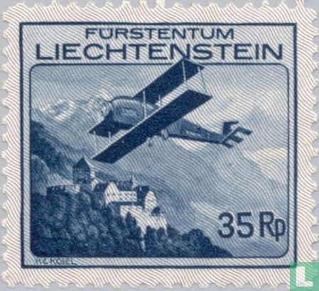 Vliegtuigen boven Liechtenstein