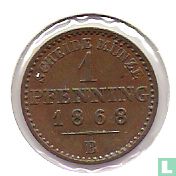 Pruisen 1 pfenning 1868 (B) - Afbeelding 1