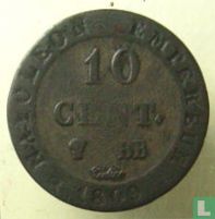 Frankrijk 10 centimes 1809 (BB) - Afbeelding 1
