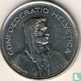 Zwitserland 5 francs 1970 - Afbeelding 2