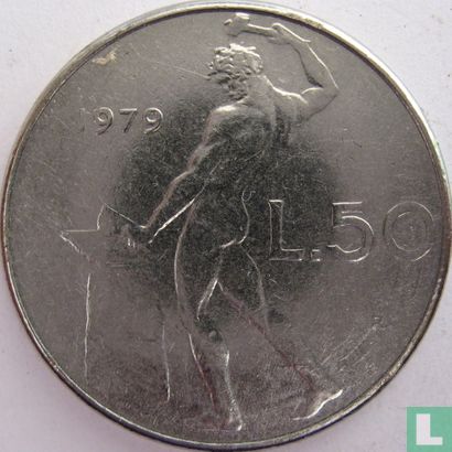 Italië 50 lire 1979 - Afbeelding 1