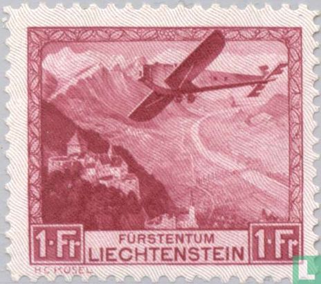 Vliegtuigen boven Liechtenstein