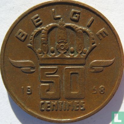 Belgien 50 Centime 1968 (NLD) - Bild 1