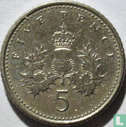United Kingdom 5 pence 1997 - Image 2