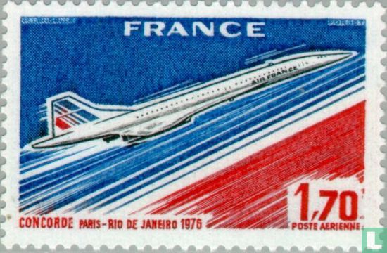 Premier vol de ligne Concorde