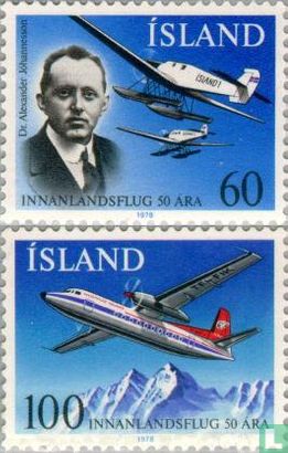 Binnenlandse vluchten 1928-1978