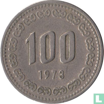 South Korea 100 won 1973 - Image 1