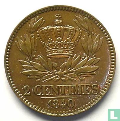 France 2 centimes 1840 (trial) - Image 1
