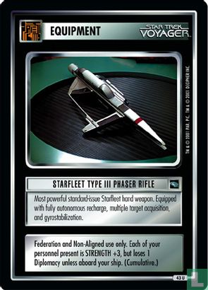 Starfleet Rifel Starfleet Type III Phaser Rifle 43 U (2001) - 1e - 24) Voyager - LastDodo