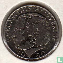 Suède 1 krona 1980 - Image 1