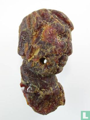 Extremely rare carved amber head from Roman times - Image 1