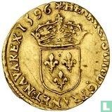 France 1 gold ecu 1596 (S) - Image 1