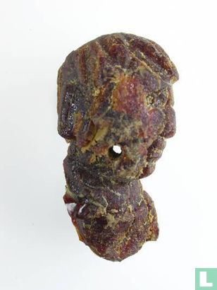 Extremely rare carved amber head from Roman times - Image 3