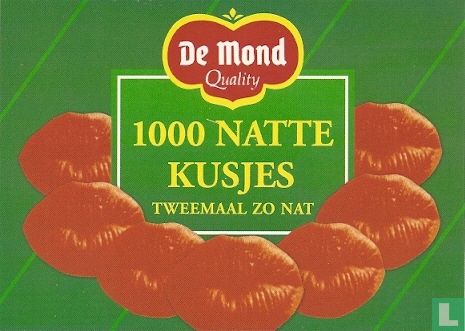 B001840 - Schipper & De Boer "De mond quality 1000 Natte Kusjes Tweemaal zo nat" - Image 1