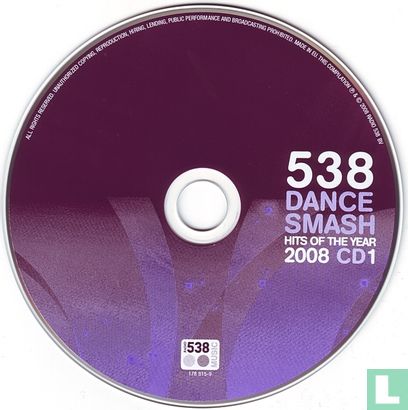 538 Dance Smash - Hits of the Year 2008 - Afbeelding 3