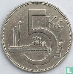 Tchécoslovaquie 5 korun 1925 - Image 2
