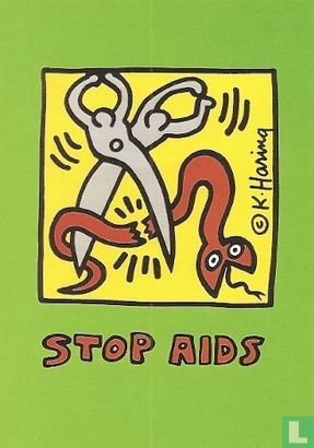 B003822 - Hiv Vereniging Nederland - Keith Haring "Stop AIDS" - Image 1
