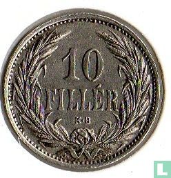 Hongarije 10 fillér 1908 - Afbeelding 2