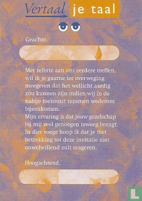 B002469 - Gemeente Utrecht "Vertaal je taal" - Bild 1