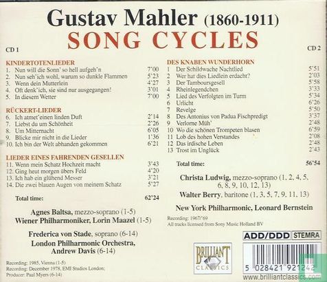Mahler Song cycles - Bild 2