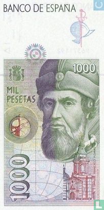 Espagne 1000 Pesetas - Image 2