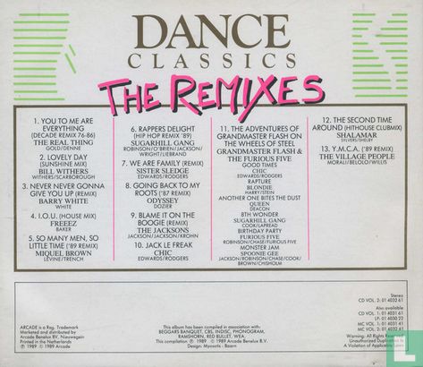 Dance Classics - The Remixes Volume 2 - Afbeelding 2