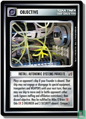 Install Autonomic Systems Parasite