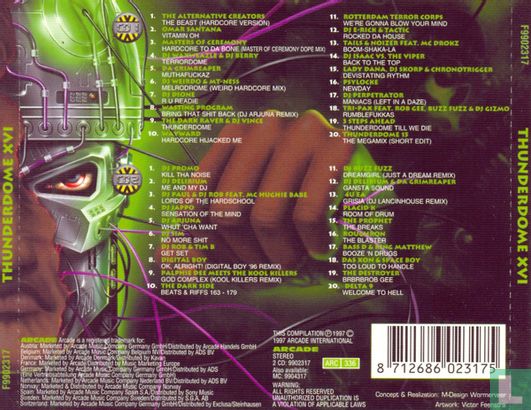 Thunderdome XVI - The Galactic Cyberdeath CD F9902317 (1997